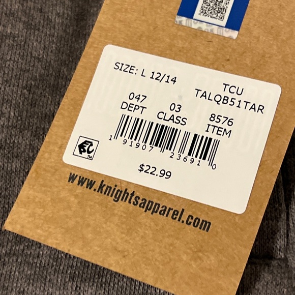 NWT Rivalry Threads TCU Ladies Athletic Shorts Large - Picture 5 of 6